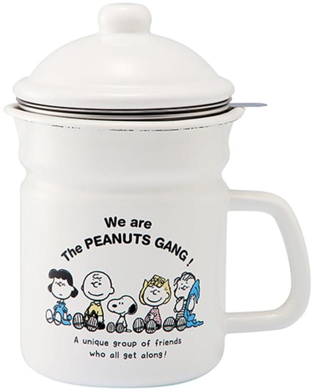 豊琺瑯 PEANUTS ホーローオイルポット 白いこと 大きさ：約W17.5 D12.5 H20.8 SNJ-2311