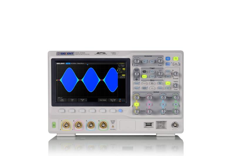SIGLENT デジタルオシロスコープ 100MHz 4ch 200Mpts 10-bits 256階調フォスファ SDS2104X|ホワイトサンタ