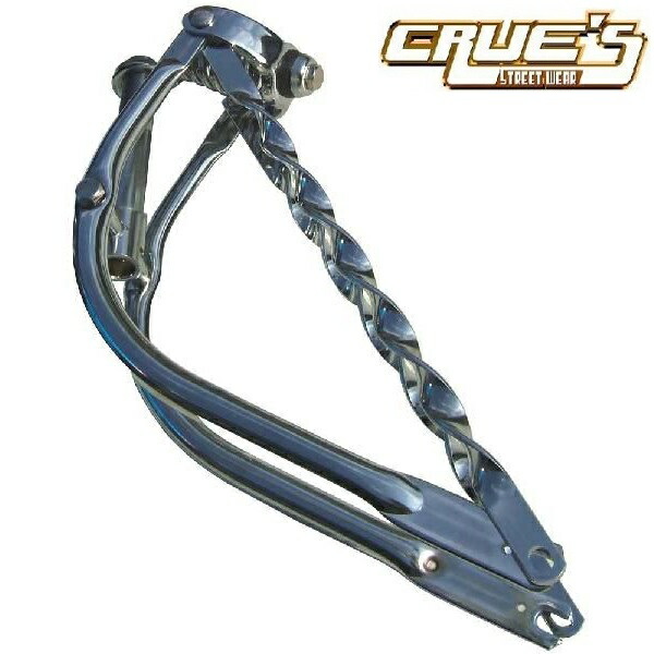 BICYCLE SPRINGER FORK 20/" BENT TWISTED BARS CHROME CRUISER LOWRIDER CHOPPER