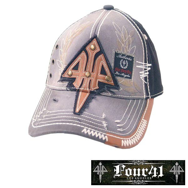 貨物輸送無料  天使の都市直輸入  Four41 Los Angeles フォーフォーティーワン 旗がしら V.WASH 黒いこと 054 はたご屋界面 メンズ レディース かぶり笠 はたご屋界面 セレブ セレカジ アメカジ 表どおり サーフ 天使の都市 セレブ Ed Hardy エドハーディー ROCK 鍵を掛ける