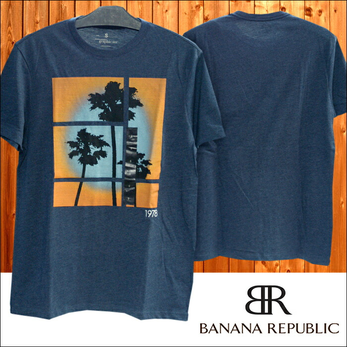 楽天市場 バナナリパブリック Banana Republic メンズ 半袖 Tシャツ Palmtree ネイビー バナリパ バナナ リパブリック アメカジ ブランド ファッション インポート カジュアル ヴィンテージ スタイル Nyst セレクトショップ ニスト
