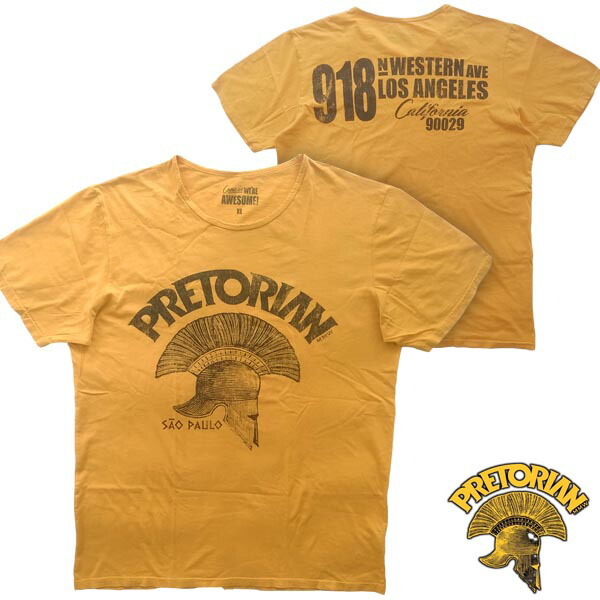 貨物輸送無料  PRETORIAN プレトリアン メンズ プルオーバー 黄色 MMA 格闘技 トップス Christian Audigier クリスチャン オードジェー はたご屋界面 ブランド名 天使の都市心地好い アフリクション 鍵を掛ける 表どおり