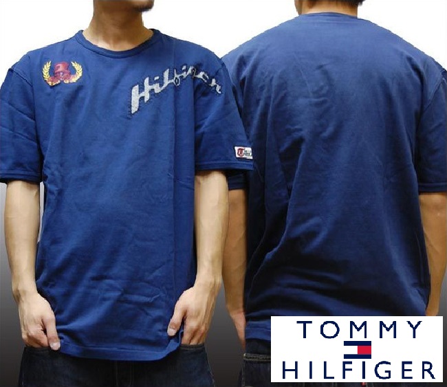 ホットセール Tシャツ カットソー トミー ネイビー Tシャツ メンズ Hilfiger Tommy トミーフィルフィガー フィルフィガー 商品 正規 スタイル サーフ ヴィンテージ ウェア ストリート セレカジ アメカジ 掲載 雑誌 オーシャンズ レオン Leon サファリ Safari カジュアル