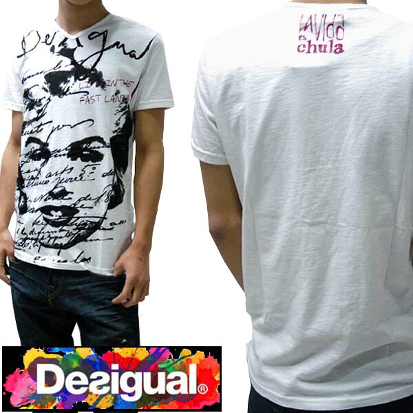 30%OFF セール デシグアル Desigual メンズ Tシャツ ボーダー 半袖 Vネック tシャツ 32T1466 スペイン セレブ セレカジ ヨーロピアン インポート ブランド アメカジ セレブ カジュアル 正規