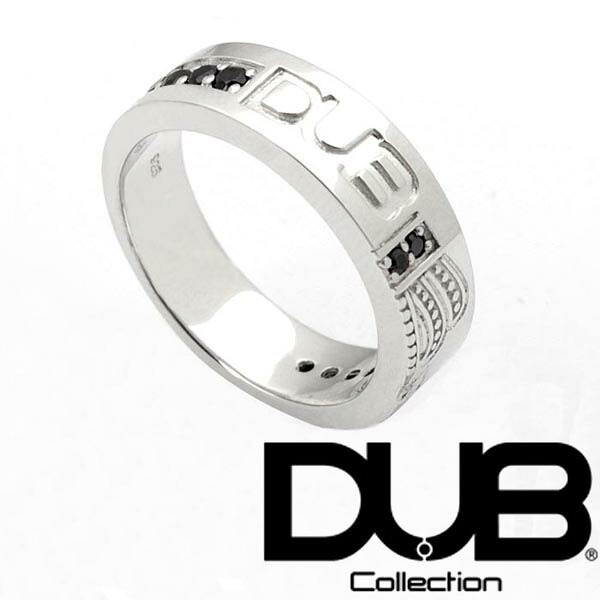 ＼店内全品ポイント11倍／ 再入荷なし　即納 DUB collection リング メンズ レディース ジュエリー 263-1 (BK) シルバー アクセサリー ダブジュエリー ダブコレクション 指輪 芸能人 愛用 ダブ ブランド ネックレス ペアリング プレゼントにも