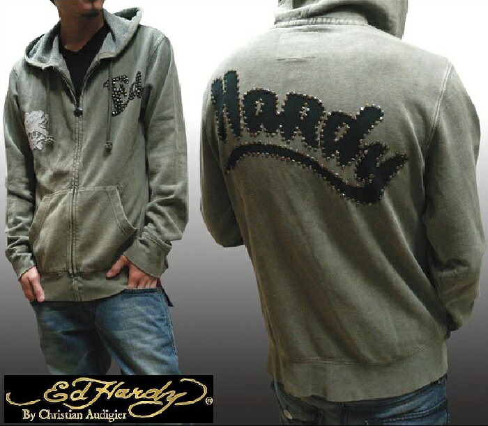 貨物輸送無料  エドハーディー パーカー メンズ  200類概念の品揃え  Ed Hardy LKS MOSS ジップアップ エド・ハーディー 置き目品 はたご屋界面 セレブ ブランド名 セレカジ アメカジ 表どおり 鍵を掛ける サーフ クリスチャン オードジェー 大売り出し