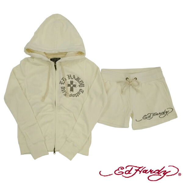 楽天市場】ed hardy エドハーディー ベロア セットアップ