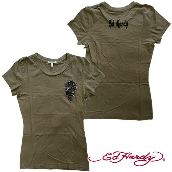 【セール】エドハーディー レディース 半袖 Tシャツ 【200種類の品揃え】 Ed Hardy BLUE BIRD ブラウン  エド・ハーディー 正規品 エドハーディー レディース 半袖 Tシャツ 【200種類の品揃え