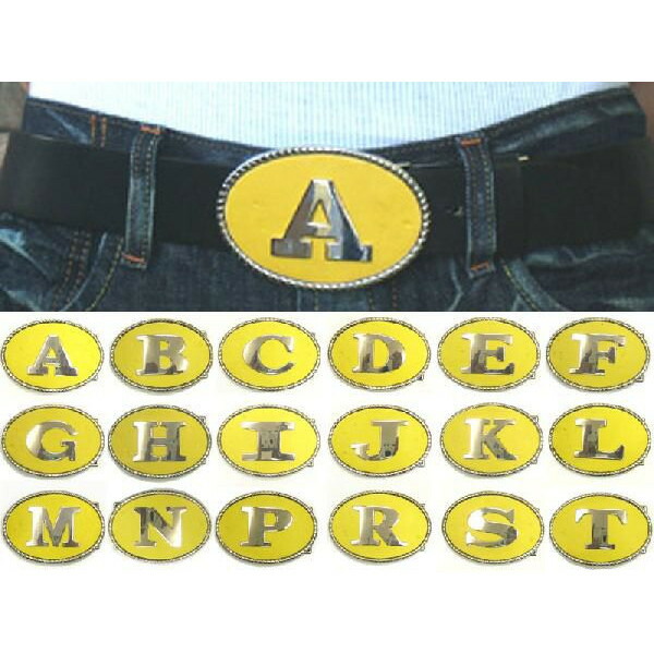 【楽天市場】【訳あり アウトレット】 アルファベット ベルトバックル イエロー ベルト幅 40mmまで 交換用 ベルト バックル メンズ