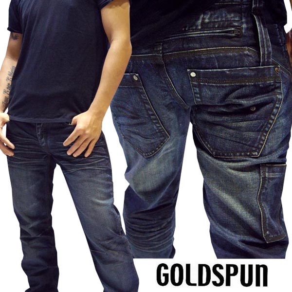 50%OFF セール ゴールドスパン メンズ デニム ストレート パンツ GOLDSPUN BOOT CAMP ジーンズ ブランド 正規品 スター 芸能人 多数着用 インポート カジュアル ハリウッド セレブ セレカジ ストリート ヒップホップ ダンス ロック HIPHOP