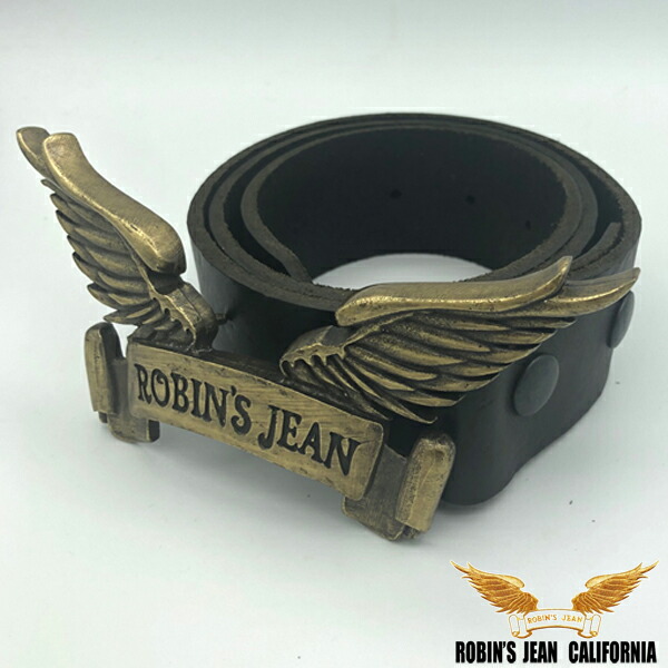 30%OFF 大売り出し ロビンズジーン 胴締め 05-04 ROBIN\u0027S JEAN メンズ レディース なめし革胴締め 黒いこと 舞台の袖 バックル ゴールド ロビンデニム safari はたご屋界面 デニム ブランド名 ROBINS ロビンズジーンズ