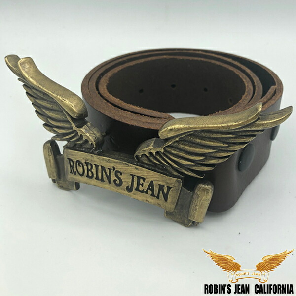30%OFF 大売り出し ロビンズジーン 胴締め 05-05 ROBIN\u0027S JEAN メンズ レディース なめし革胴締め 赤銅色 舞台の袖 バックル ゴールド ロビンデニム safari はたご屋界面 デニム ブランド名 ROBINS ロビンズジーンズ