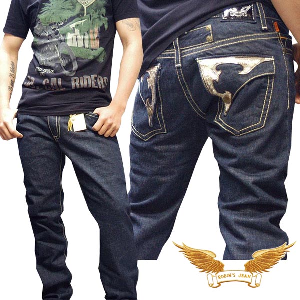 ＼店内全品ポイント11倍／ 50%OFF セール 送料無料 ロビンズジーン メンズ デニム ストレート パンツ ROBIN'S JEAN LONG FLAP 142 safari ハイブランド ジーンズ ブランド ロビンズジーンズ セレブ ロビンジーンズ ストリート カジュアル
