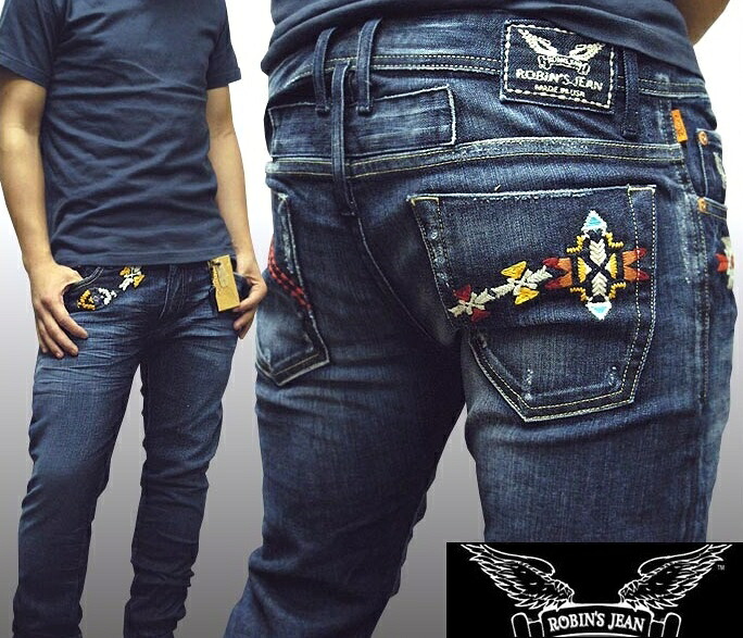 30%OFF セール 送料無料 ロビンズジーン メンズ デニム スリム ストレート パンツ ROBIN'S JEAN ネイティブ SIOUX VIN.DRK 90 safari ハイブランド ジーンズ ブランド ロビンズジーンズ セレブ ロビンジーンズ カジュアル|NYST セレクトショップ ニスト