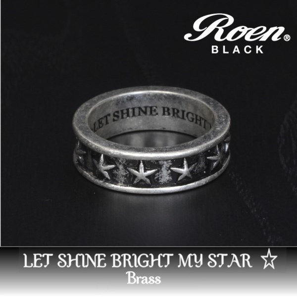 ≪即納≫ Roen BLACK ロエン ブラック スター リング シルバーカラー 指輪 RO-652 RoenBLACK ロエンブラック アクセサリー  ジュエリー ブランド アクセ メンズ レディース ユニセックス 男女兼用 ペア 限定タイムセール