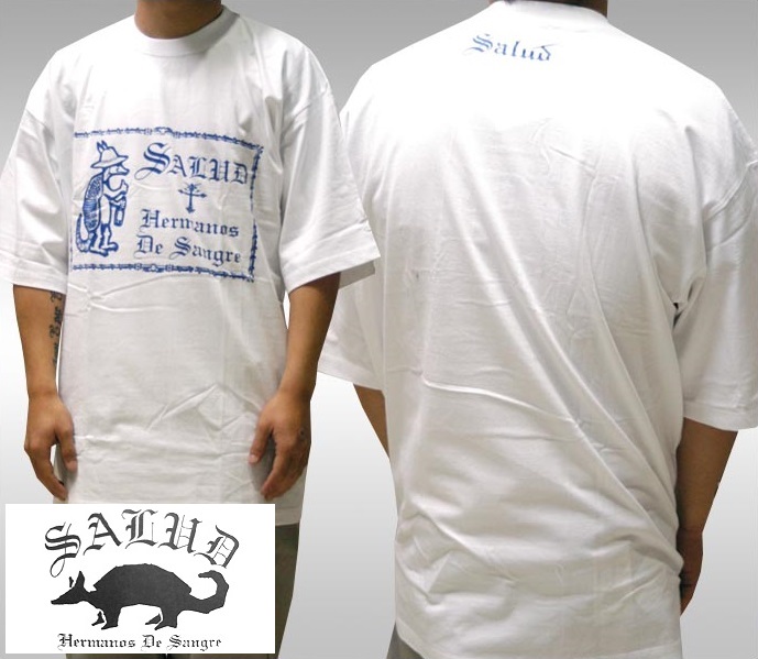 楽天市場 Salud サルー メンズ Tシャツ ホワイト ブルー 021 4 ストリート ローライダー チカーノ ファッション ウェアー La カジュアル スタイル ブランド ダックテイルズ シャネルズ ラッツ スター クールス Hiphop ヒップホップ B系 服 大きいサイズ セール 2l 2xl 3l