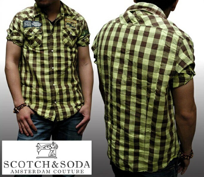大売り出し  スコッチウイスキー\u0026炭酸ソーダ SCOTCH\u0026SODA スコッチアンドソーダ メンズ 半袖 照合のしるし ウェスタン 細工物プルオーバー 紋章 菩提樹 赤銅色 プルオーバー 名取り草プルオーバー 心地好い ブランド名 ヴィンテージ ロンハーマン セレブ 084