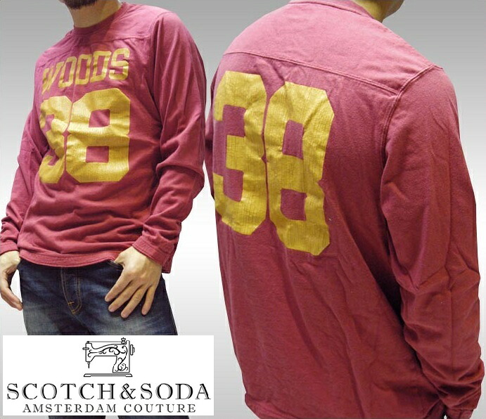 30%OFF セール スコッチ&ソーダ スコッチアンドソーダ メンズ スエット スウェット ロンT WOODS ワインレッド トレーナー scotch&soda トップス カジュアル サーフ セレブ ストリート ヨーロピアン ヴィンテージ ブランド 126｜NYST　セレクトショップ ニスト