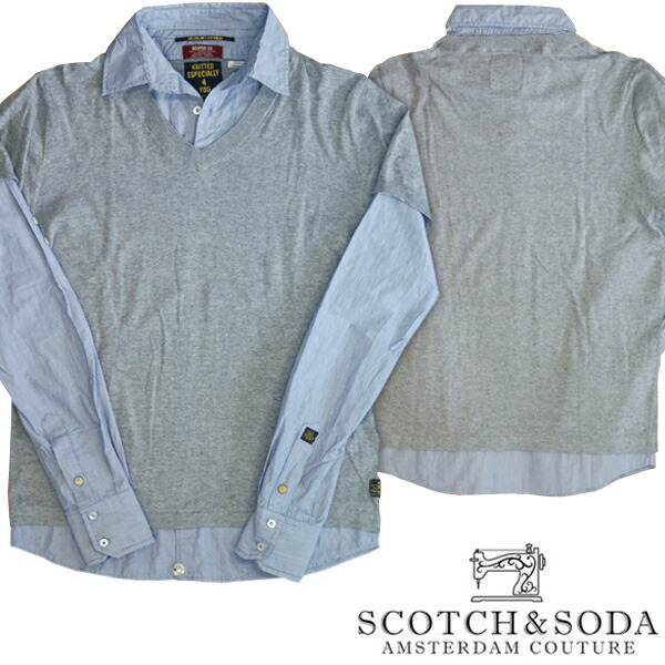 第1位獲得 ニット セーター レイヤード メンズ Scotch Soda スコッチアンドソーダ スコッチ ソーダ Vネック 248 ブランド 掲載 スタイル サファリ Safari ヴィンテージ ヨーロピアン ストリート セレブ サーフ カジュアル トップス ネイビー ストライプ シャツ 長袖