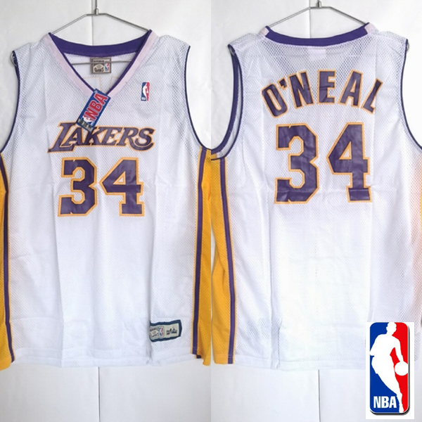 【楽天市場】【セール】 NBA ロサンゼルス レイカーズ バスケ メンズ バスケシャツ ホワイト シャキール オニール O'Neal