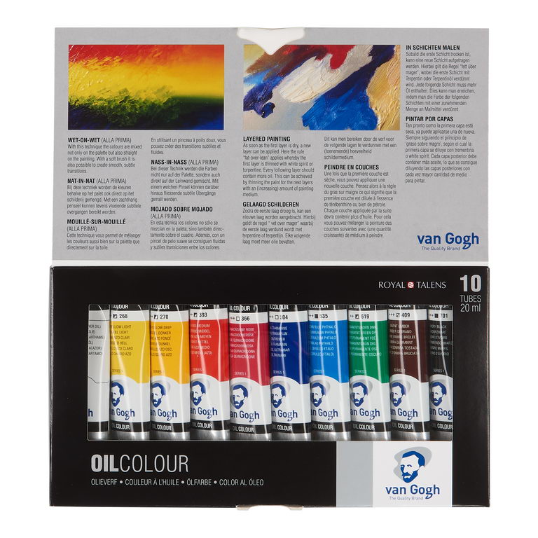 【お取り寄せ品】 ヴァンゴッホ 油絵具 20ml 10色セット