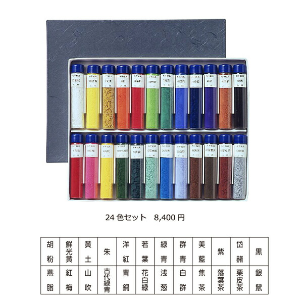 楽天市場】ナカガワ胡粉絵具 鳳凰 【水干絵具】 000710 24色