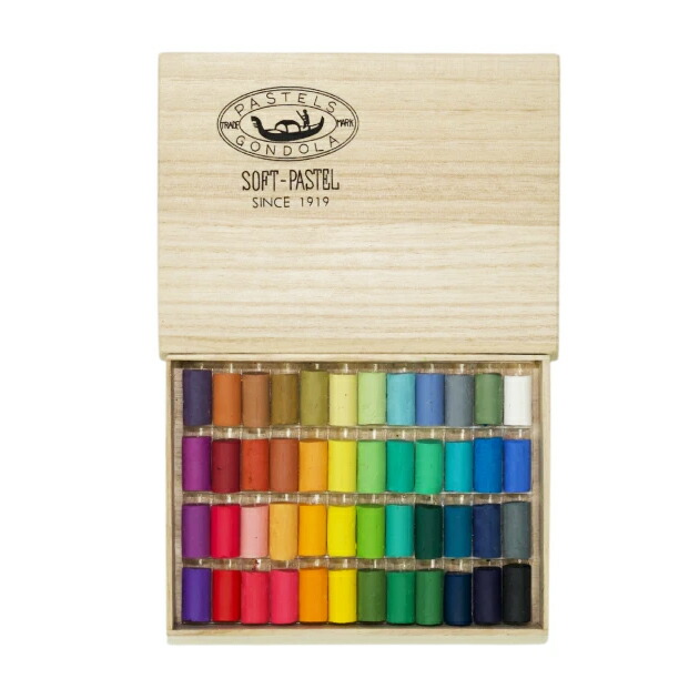 ゴンドラ パステルセット 242色 木製ケース付き ゴンドラ パステルセット 242色 木製ケース付き ゴンドラ