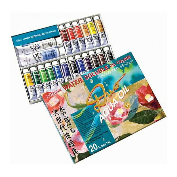 ホルベイン 水溶解性油絵具 DUO 20色仕掛ける