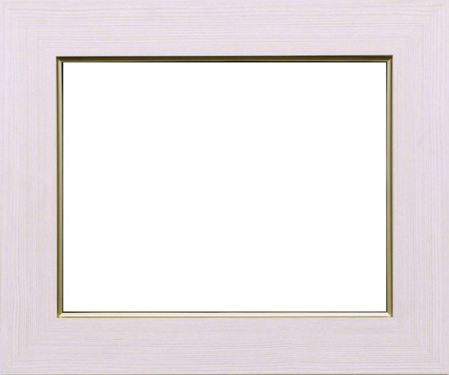 大額 油彩額 F8 ［3467］ウッディホワイトアクリル仕様 油絵用 額縁｜中善画廊