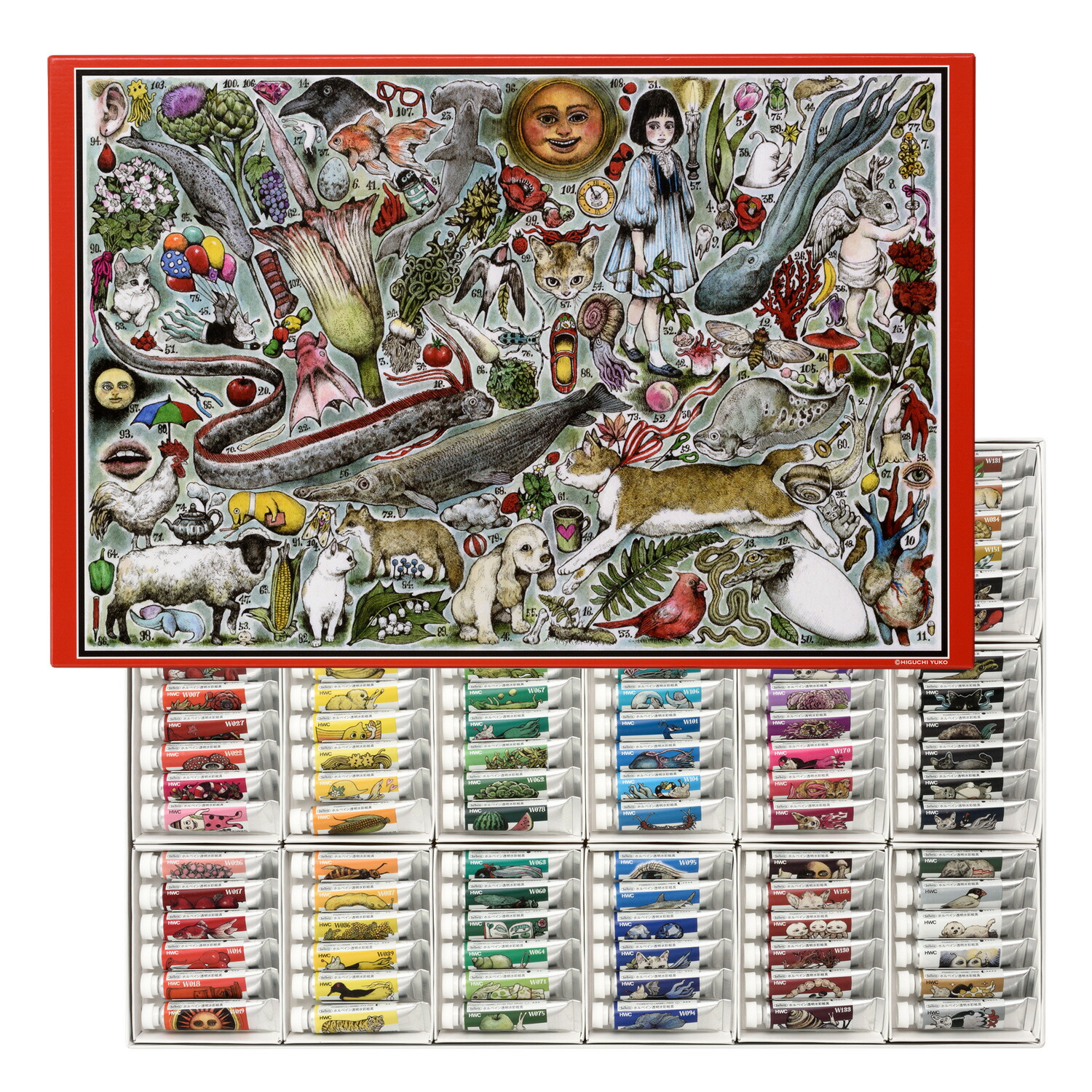 ホルベイン透明水彩絵具 ヒグチユウコセレクト5ml 24色セット tkd2042_5.jpg