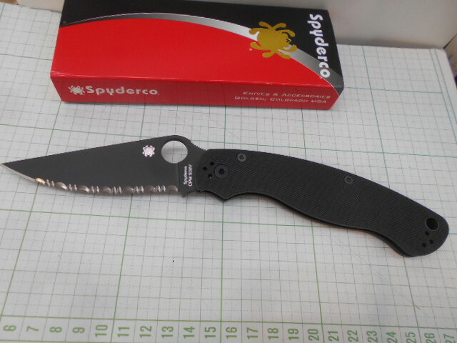 スパイダルコナイフ  ミリタリー2  CPM S30V G-10  USA製 (A-280) SPYDERCO