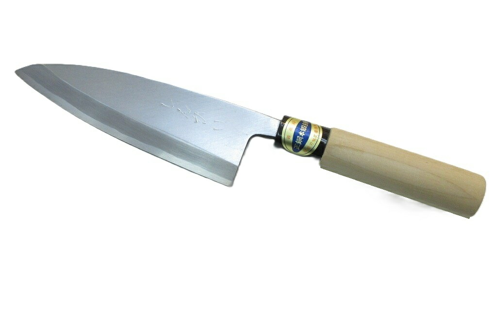 【裁断師店の手砥ぎ入眼】 しんかい 出刃包丁 まかない方 左用 15糎 はがね (HC-15) Shinkai Deba knife 150粍 LEFT High Carbon Steel