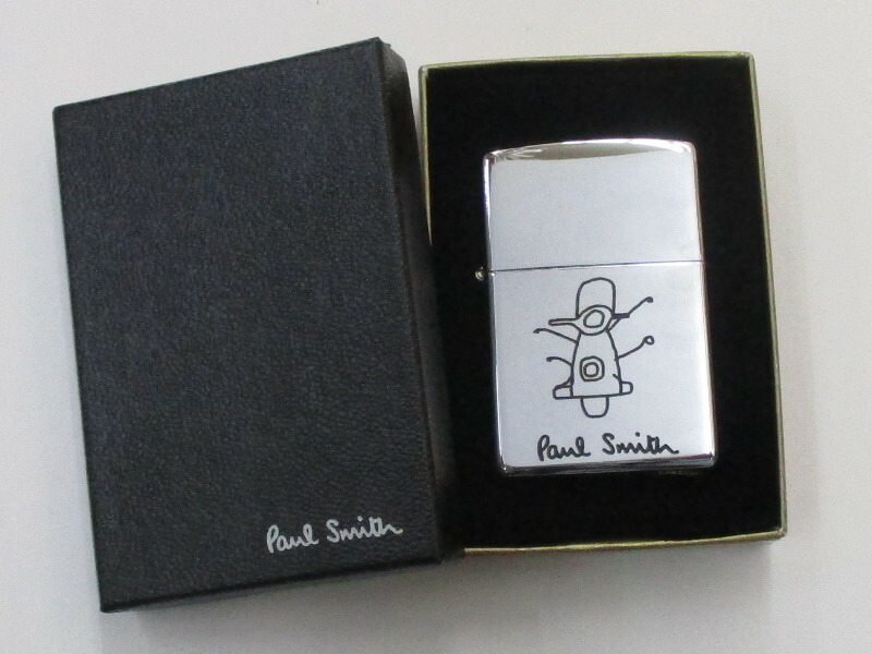 ポールスミス アパレル デザイン ロゴマーク入り紙箱付き ポリッシュzippo 02年1月製 未使用 Za 03 Paul Smith Andapt Com