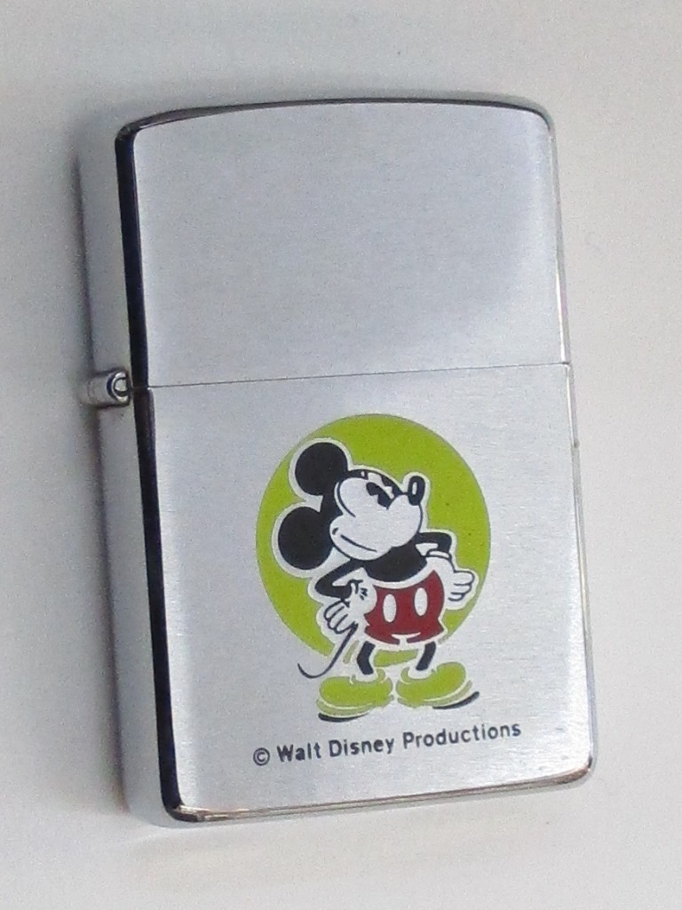 ビンテージZippo ミッキーマウス ウオルト・ディズニー社 1981年製 ほぼ未使用 【中古】 (ZT-02) Mickey Mouse Walt  Disney | 阿佐ヶ谷　しんかい