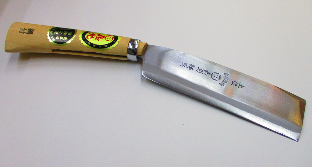 楽天市場】義光 土佐打ち刃物 角ナタ 片刃 角鉈 165mm 逆鞘 左鞘 和式