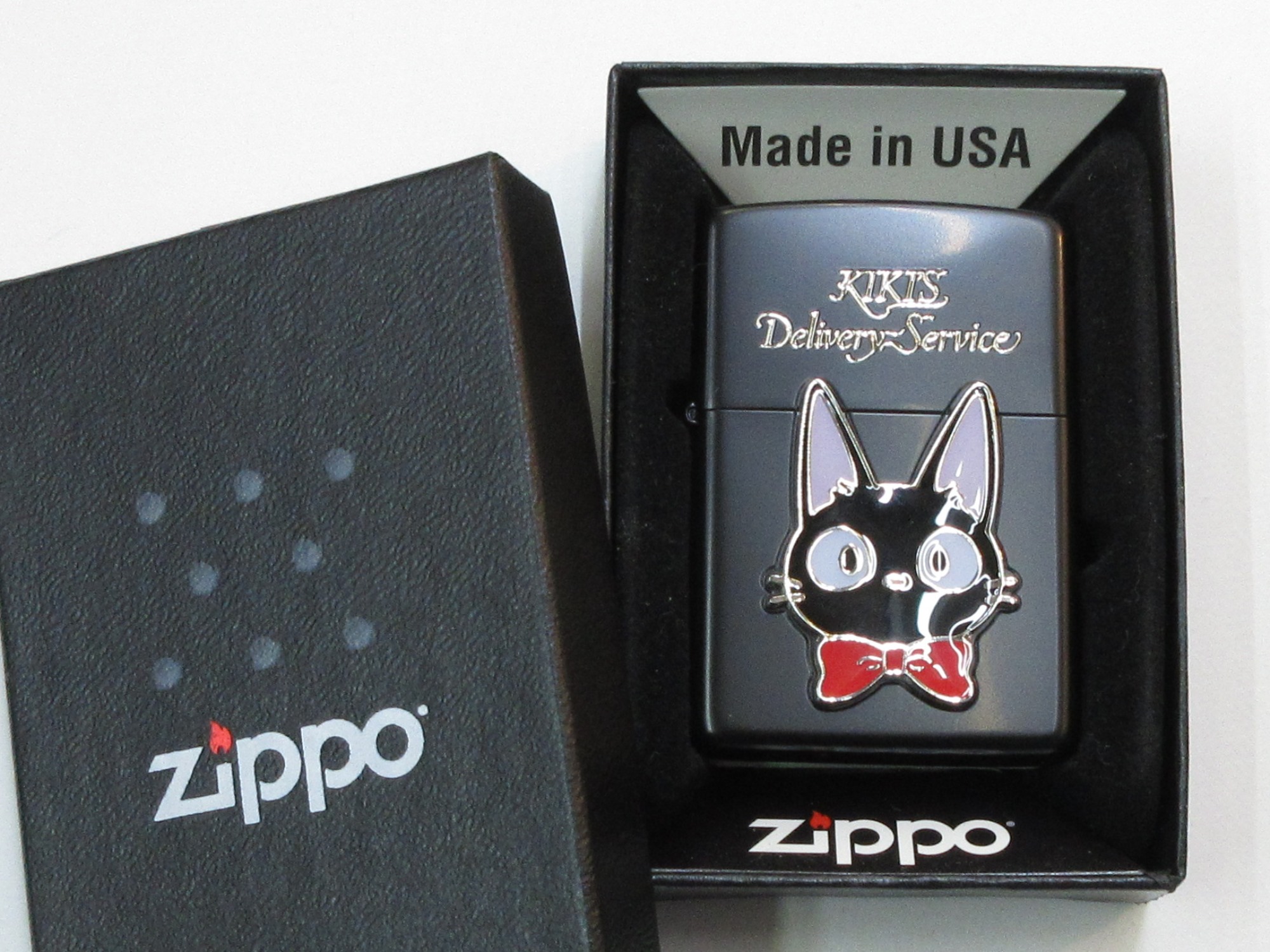 ジジ 魔女の宅急便 バッジ貼り スタジオジブリ アクリルペイントZippo 未使用(新品) 箱付き (ジブリ-10) STUDIO GHIBLI