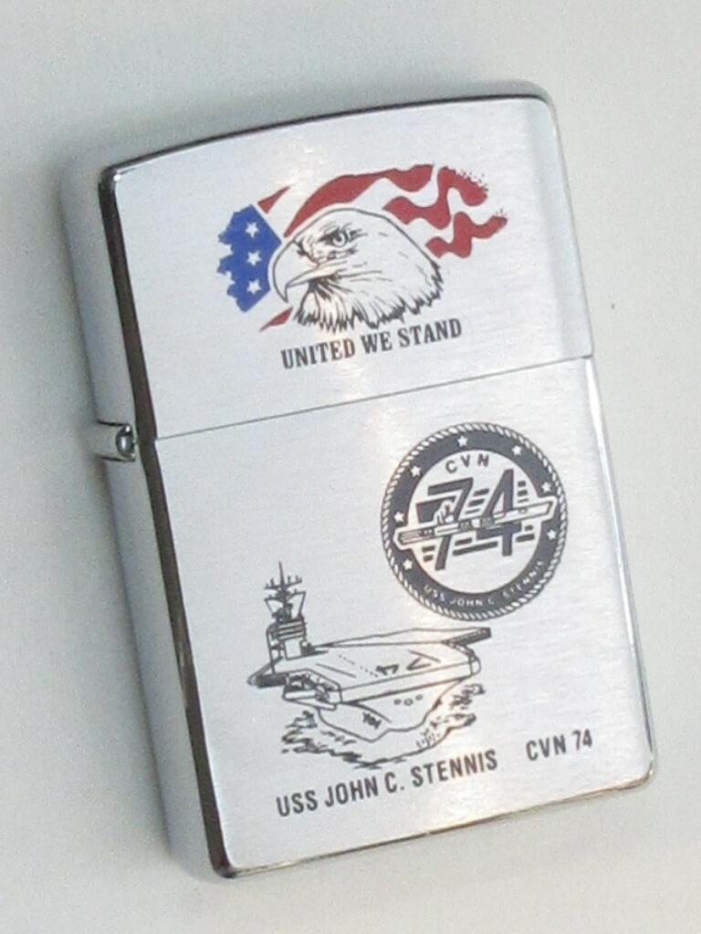 米軍　 空母ジッポ 未使用 新品 楽天市場】原子力航空母艦 ジョージ ワシントン ブラッシュZippo