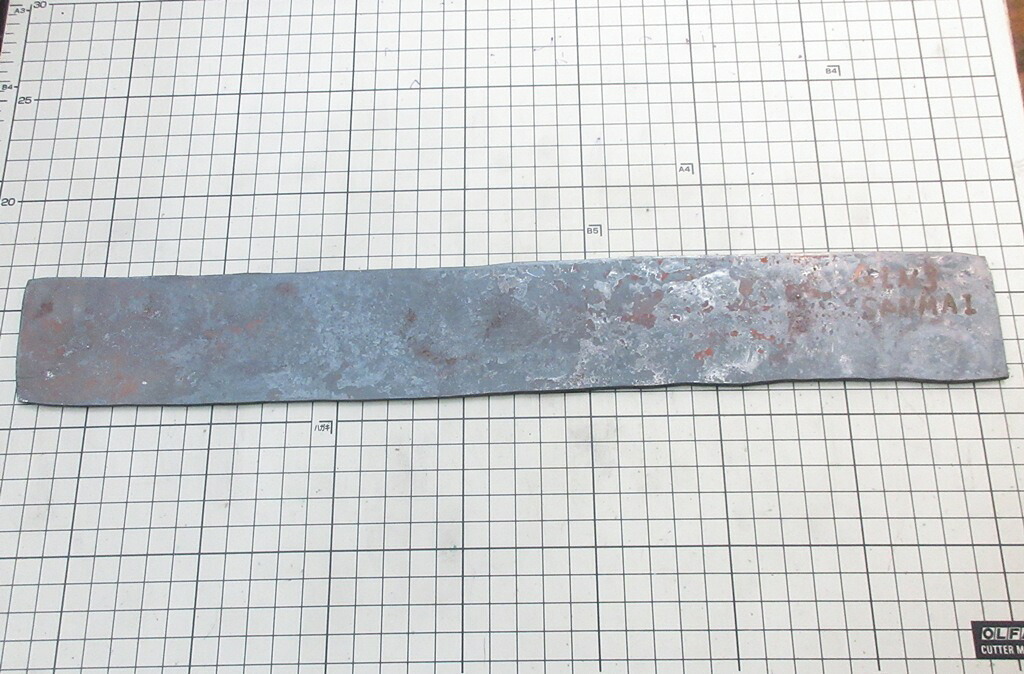 銀紙3号 3層鋼 ステンレス鋼 3.3X50X385mm 酸化被膜付き 歪みあり (MP-55) ナイフ用鋼材|阿佐ヶ谷 しんかい