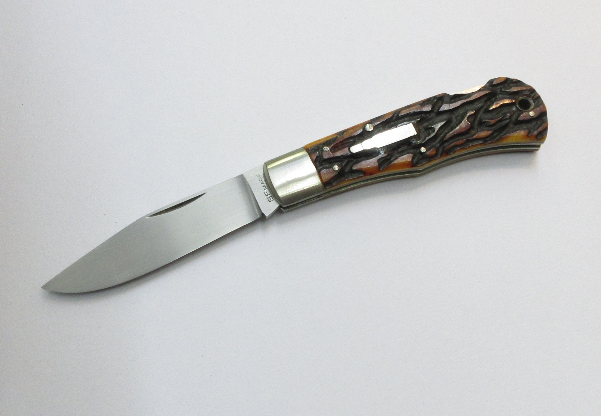 古川四郎作 カスタム九寸五分 R1306  3/4 レッドスタッグ 440C (F-73) Shiro Furukawa