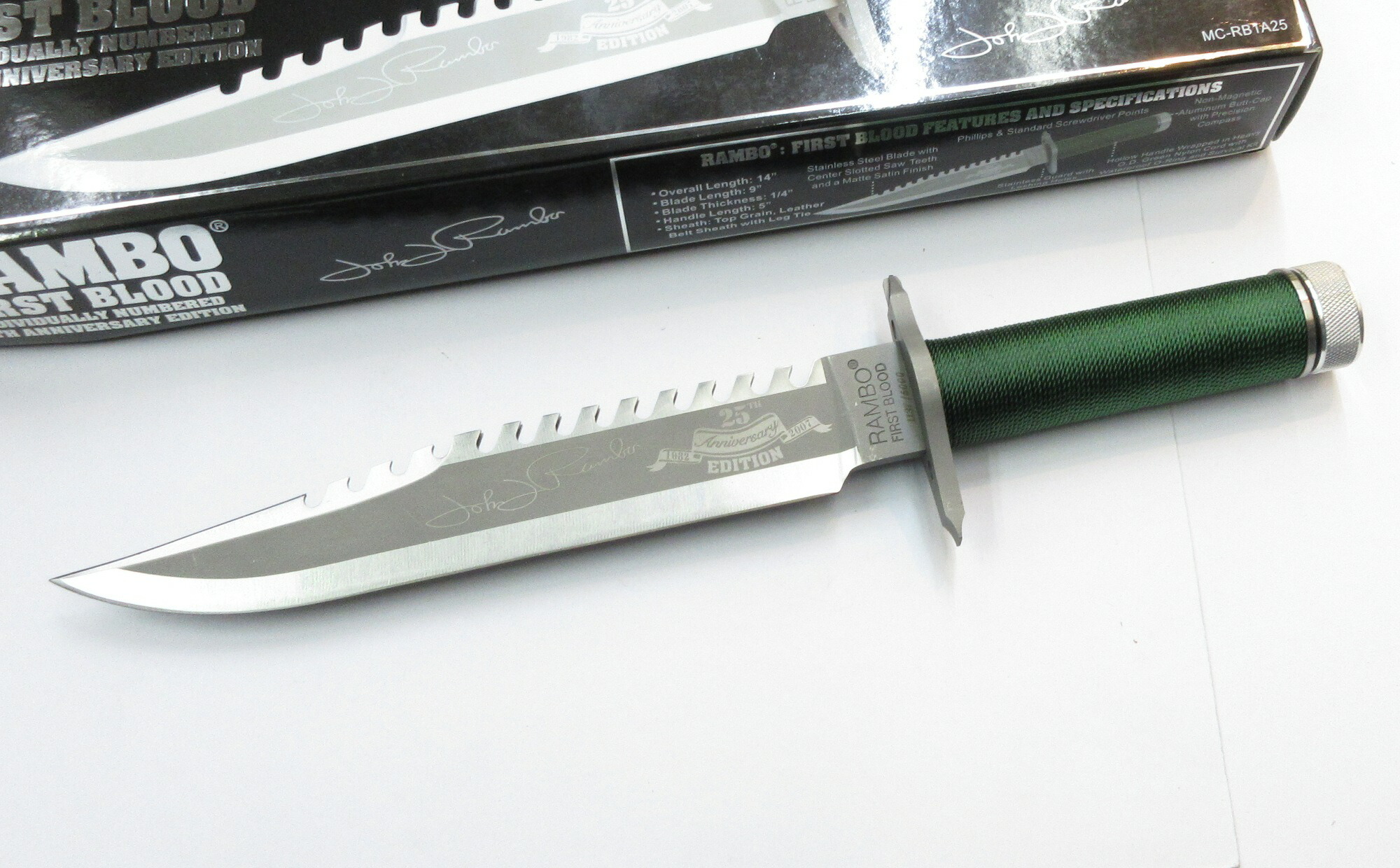RAMBO/ランボー/500体限定/レア/HCG限定版 楽天市場】HCG ナイフ ランボー1 公式レプリカモデル 25周年記念 傷