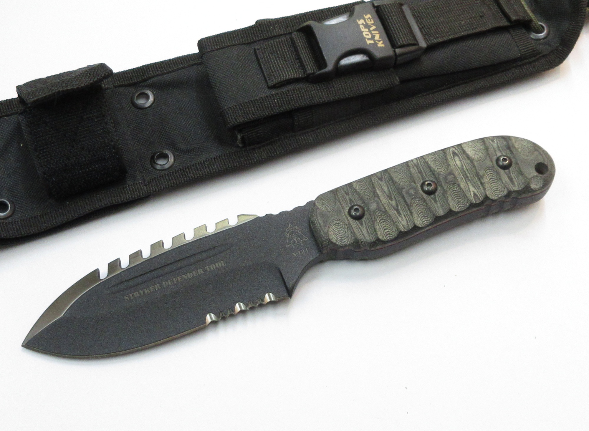 トップス ナイフ ストライカーディフェンダーツール 炭素鋼 USA 未使用 (F-445) TOPS STRYKER DFFENDER TOOL｜阿佐ヶ谷　しんかい