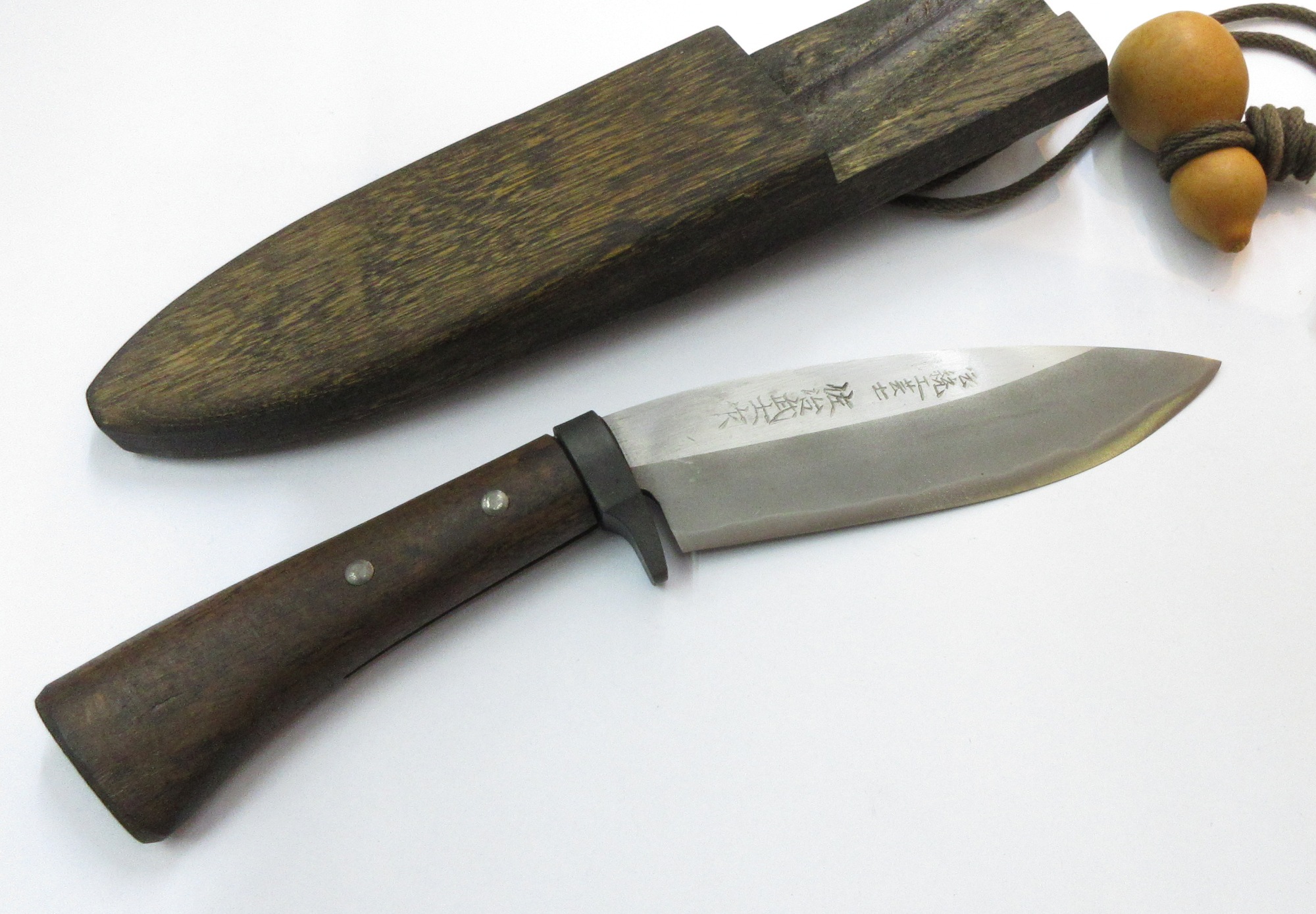 佐治武家作 鉈 和式九寸五分 ひょうたん 鍛える鋼 色変わりあり (K-404) SAJI 箱皆無