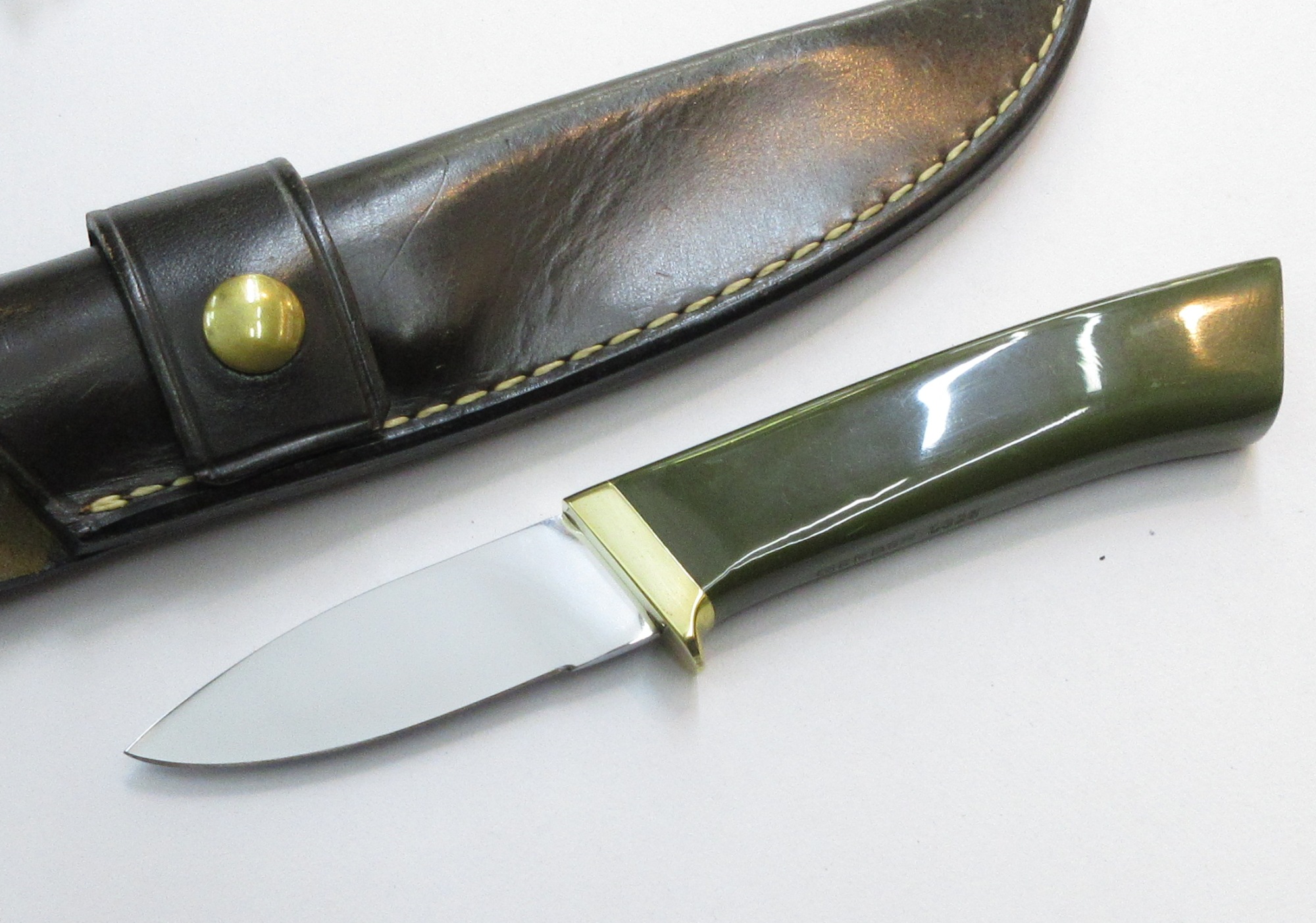 OLDガーバー 九寸五分 C325 カスタム続きもの ハイス鋼 革カクテルドレス付き添い人 (F-671) GERBER 箱皆無