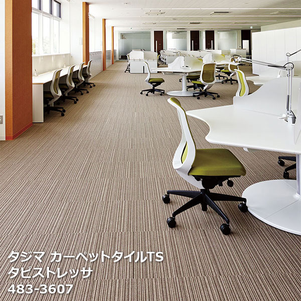 タピストレッサ タジマ タイルカーペットTS 483-3601~483-3612 50cm角 16枚/ケース 販売 |お部屋の大将