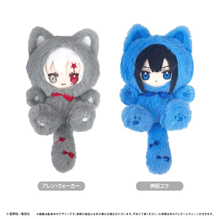 10月発売予定　【2種類セット】　「D.Gray-man」　たぴにゃんこ Vol.1 アレン・ウォーカー & 神田ユウ　2体セット　ぬいぐるみ　全高約15cm画像