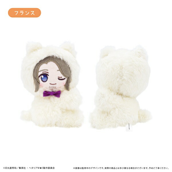 10月発売予定　アニメ「ヘタリア World★Stars」　ぴたぴたたぴぬい フランス画像