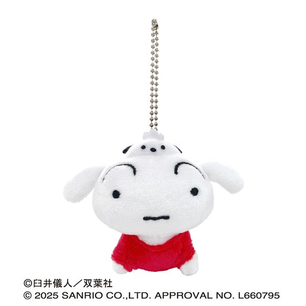 7月発売予定　クレヨンしんちゃん×サンリオキャラクターズ ぬいぐるみマスコット　(5）シロ(ポチャッコ)画像