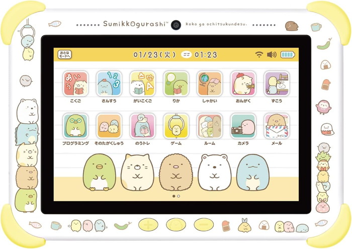すみっコぐらし Wi-Fiでつながる！みんなとつながる！すみっコパッド 8インチ イエロー画像