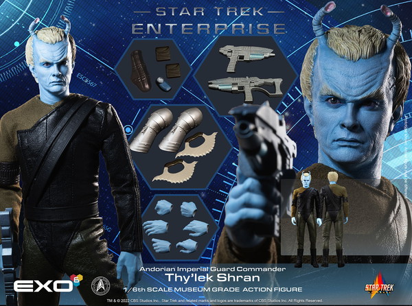 【送料無料】　EXO-6 1/6 ハイパーリアリスティックアクションフィギュア スタートレック:エンタープライズ アンドリア帝国防衛軍 司令官 シレック・シュラン将軍 完成品 EXO-01-025