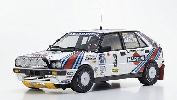 【貨物輸送無料】 京商一風変わった 1/18 ランチア 三角洲 HF 4WD モンテカルロ ラリー ウィナー 1988 #3 成し遂げる品ダイキャストミニカー KS08960F
